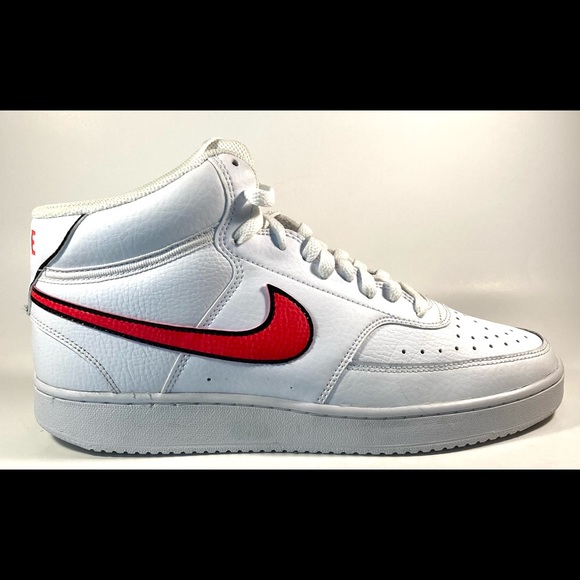 Nike Shoes - Womens Nike Court Vision Mid White Flash Crimson